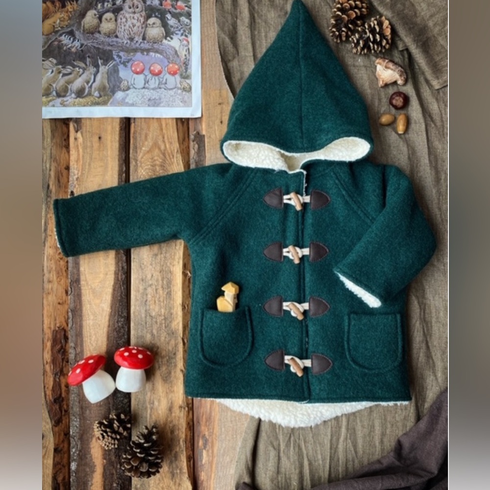 Kleine Schobbejak winter wool hooded coat